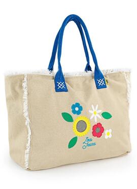 Bolso LOIS playa tela bordes flecos