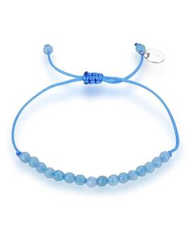 Pulsera LUXENTER De Cordón Jade Azul Turquesa