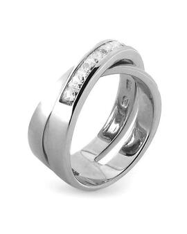 Anillo LUXENTER Reina Cuzado con Circonita