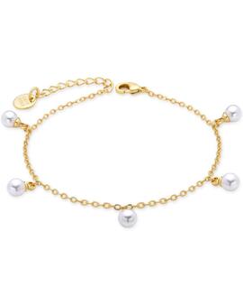 Pulsera LUXENTER Tawser de Perla Blanca