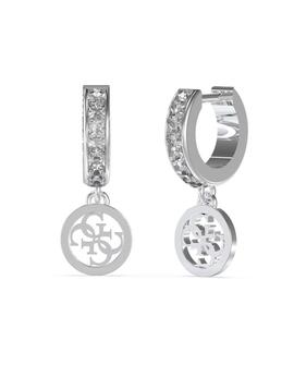 Aros GUESS Circonita Cuelga Logo