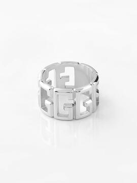 Anillo GUESS acero letras G