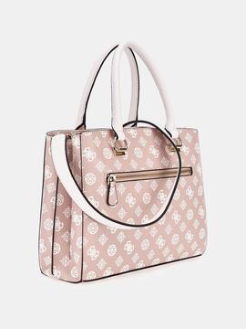 Bolso GUESS Noelle Rosa con Logo 4g y Peony