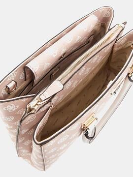 Bolso GUESS Noelle Rosa con Logo 4g y Peony