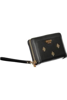 Cartera GUESS negra cremallera  peonia