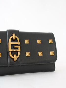 Cartera GUESSl negra con tachuelas cuadradas