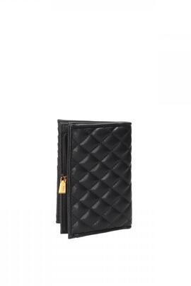 Cartera GUESS monedero negra acolchada