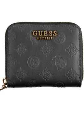 Cartera GUESS  negra/azul logotipo