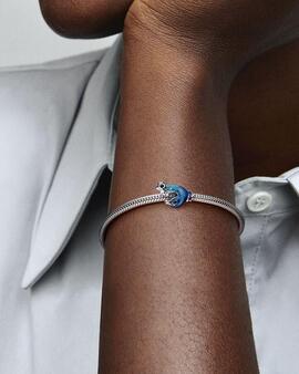  Charm PANDORA Geco Azul Metálico