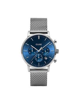 Reloj CLUSE Aravis Chrono Mesh Dark Blue-Silver