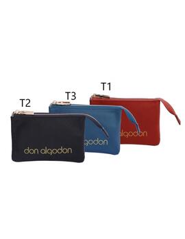 Cartera DON ALGODON  nylon cremallera 3 compart