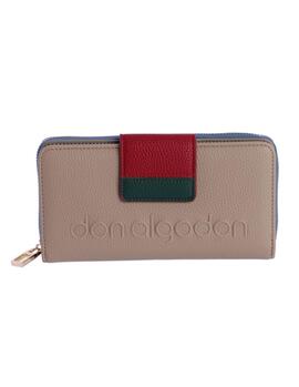 Cartera DON ALGODON Gloria boton cremallera