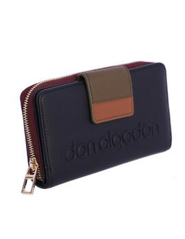 Cartera DON ALGODON Gloria boton cremallera