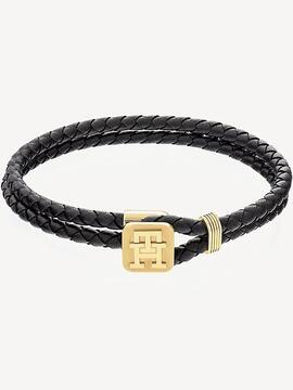 Pulsera TOMMY HILFIGER Trenzada Negra