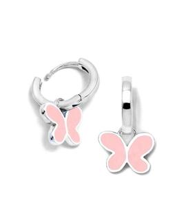 Pendientes AGATHA Aro Mariposa Rosa