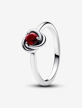 Anillo PANDORA Círculo Eternity Rojo