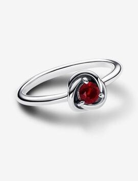 Anillo PANDORA Círculo Eternity Rojo