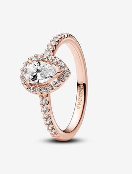 Anillo PANDORA Rose Halo Brillante Corte Pera