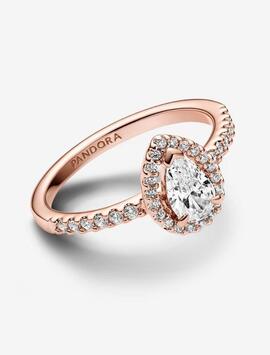 Anillo PANDORA Rose Halo Brillante Corte Pera