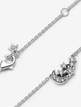Collar PANDORA Luna y Estrella Brillantes
