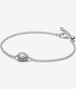 Pulsera PANDORA Halo Brillante Corte Pera