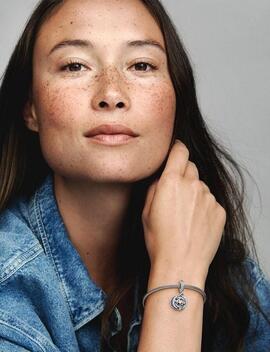 Charm PANDORA Colgante Doble Estrella Fugaz en Dos T