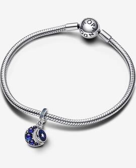 Charm PANDORA Colgante Giratorio Luna Brillante