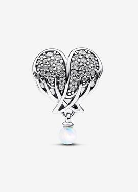 Charm PANDORA Alas de Ángel y Corazón Brillante
