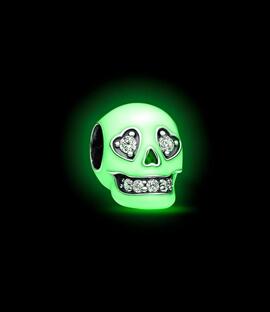 Charm PANDORA Calavera Brillante que Brilla en la Oscuridad