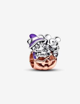 Charm PANDORA Calabaza de Halloween Mickey & Minnie Mouse