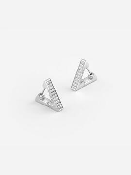 Pendientes GUEES 'Crazy Earrings' Triangulo Circonita