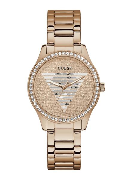 RELOJ GUESS PLATEADO ANALÓGICO CON LOGO