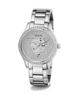 Reloj GUESS acero logo triangulo esfera