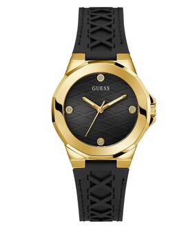 Reloj GUESS dorado correa caucho detalle 'corsé'