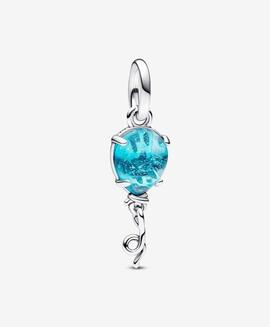 Charm Colgante PANDORA Globo Cristal de Murano Azul UNICEF