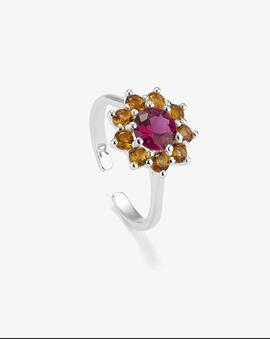 Anillo RADIANT Piedra Rosa ROSETONES