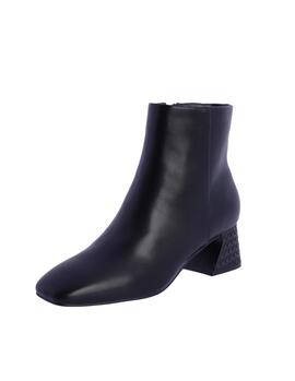 Botin DON ALGODON negro tacon trenzado