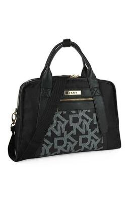 Bolso DKNY shopper tela negro logo