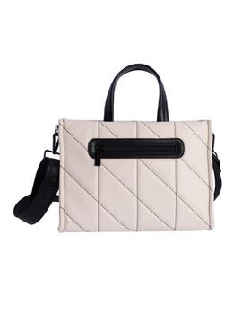 Bolso AMICHI Alda mano cuadrado pespuntes