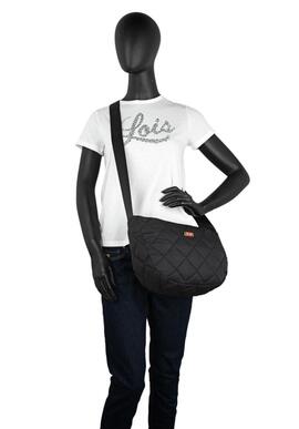 Bolso SKECHERS ovalado negro acolchado