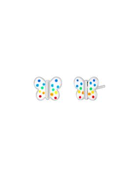 Pendientes MAREA  plata mariposa esmalte