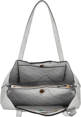 Bolso GUESS piel blanco estamp logo boton