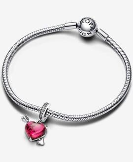 Charm PANDORA Colgante de Cristal de Murano Corazón