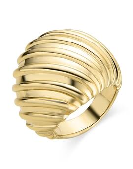 Anillo LUXENTER Kaizal dorado grande lineas