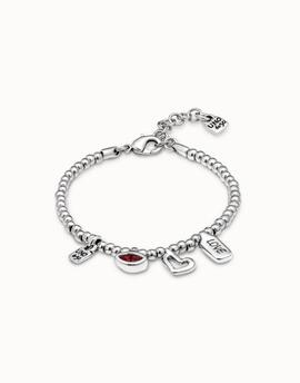 Pulsera UNO DE 50 I´m waiting 4U red