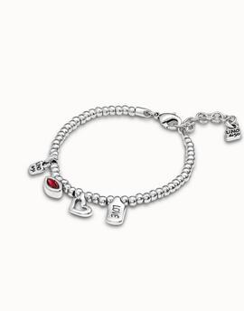 Pulsera UNO DE 50 I´m waiting 4U red