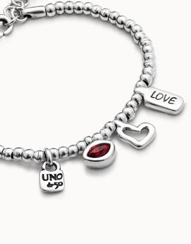 Pulsera UNO DE 50 I´m waiting 4U red