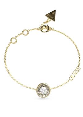 Pulsera GUESS dorada circulo circon piedra brillan