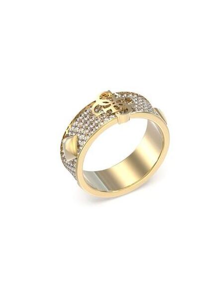 Anillo GUESS 4G Forever dorado circonitas rombo