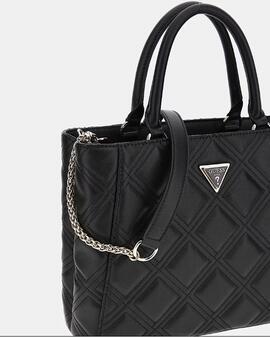 Bolso GUESS Deesa negro piel acolchado